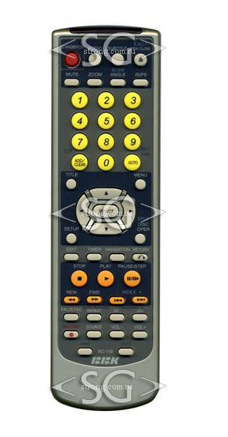 ����� �������������� ���������� ��� BBK RC-119 (DW9938S,DW9937S) dvd/vhs recorder       /orig./